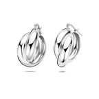 Ohrringe 24,5 mm Silber rhodiniert