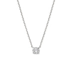 Zirkonia-Halskette 40 - 42 - 44 cm 14K Weißgold