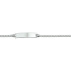Gravurarmband Gourmetplättchen 4,2 mm 9 - 11 cm Silber rhodiniert