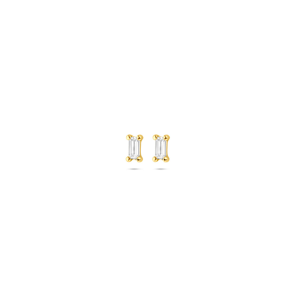 Ohrstecker Zirkonia 3,5 mm 14K Gelbgold