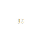Ohrstecker Zirkonia 3,5 mm 14K Gelbgold