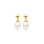 Ohrhänger Perle 15 mm 14K Gelbgold