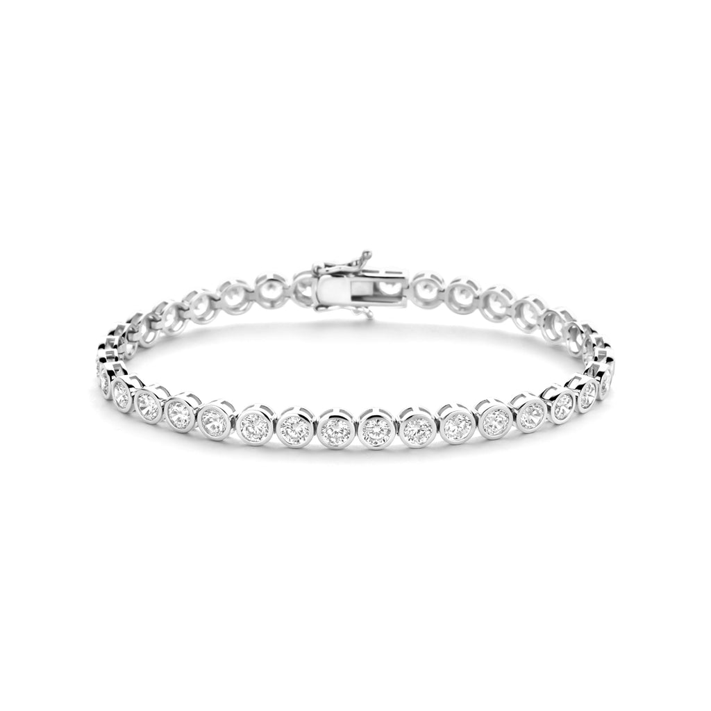 tennisarmband zirkonia 5,3 mm zilver gerhodineerd