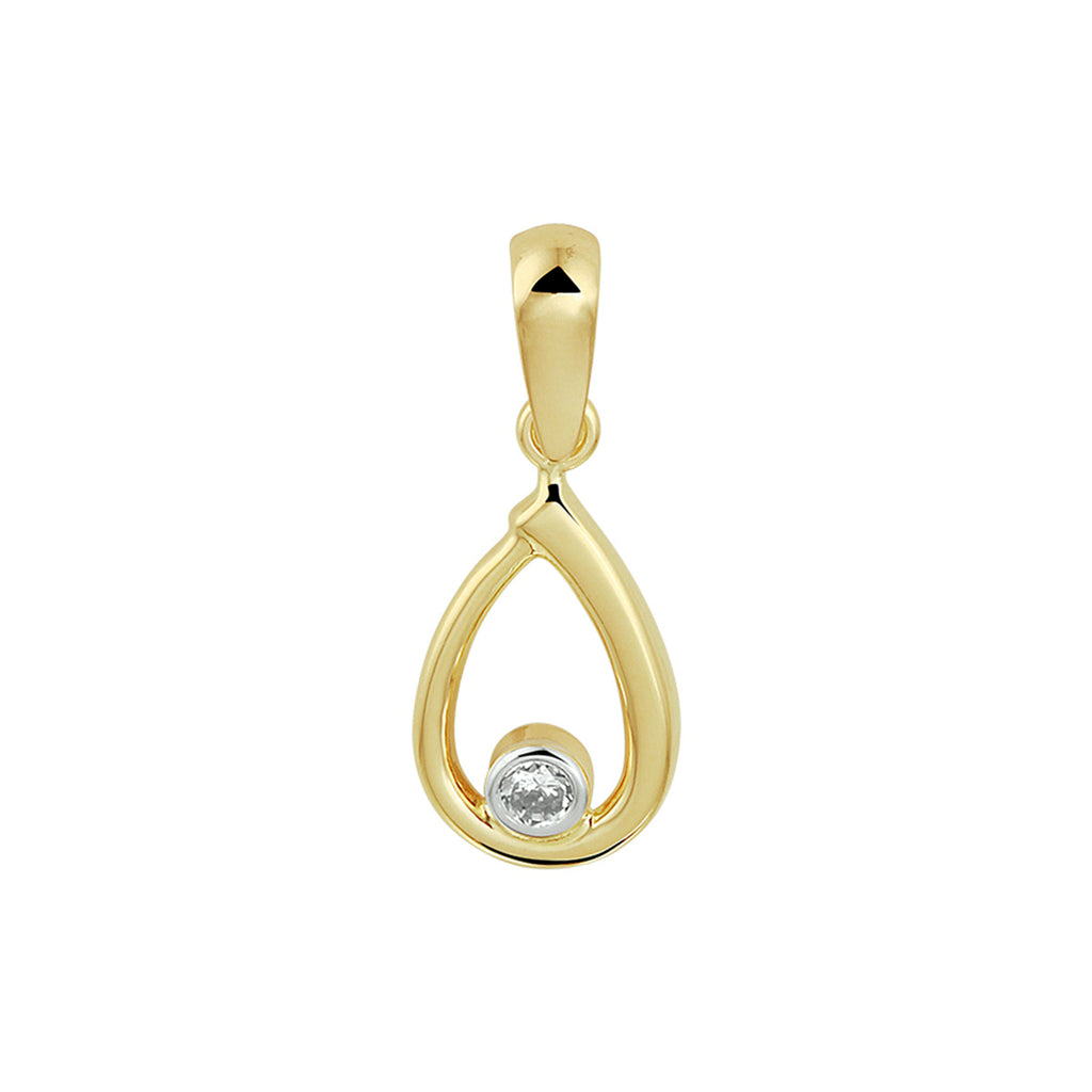 Anhänger Zirkonia 14K Gelbgold