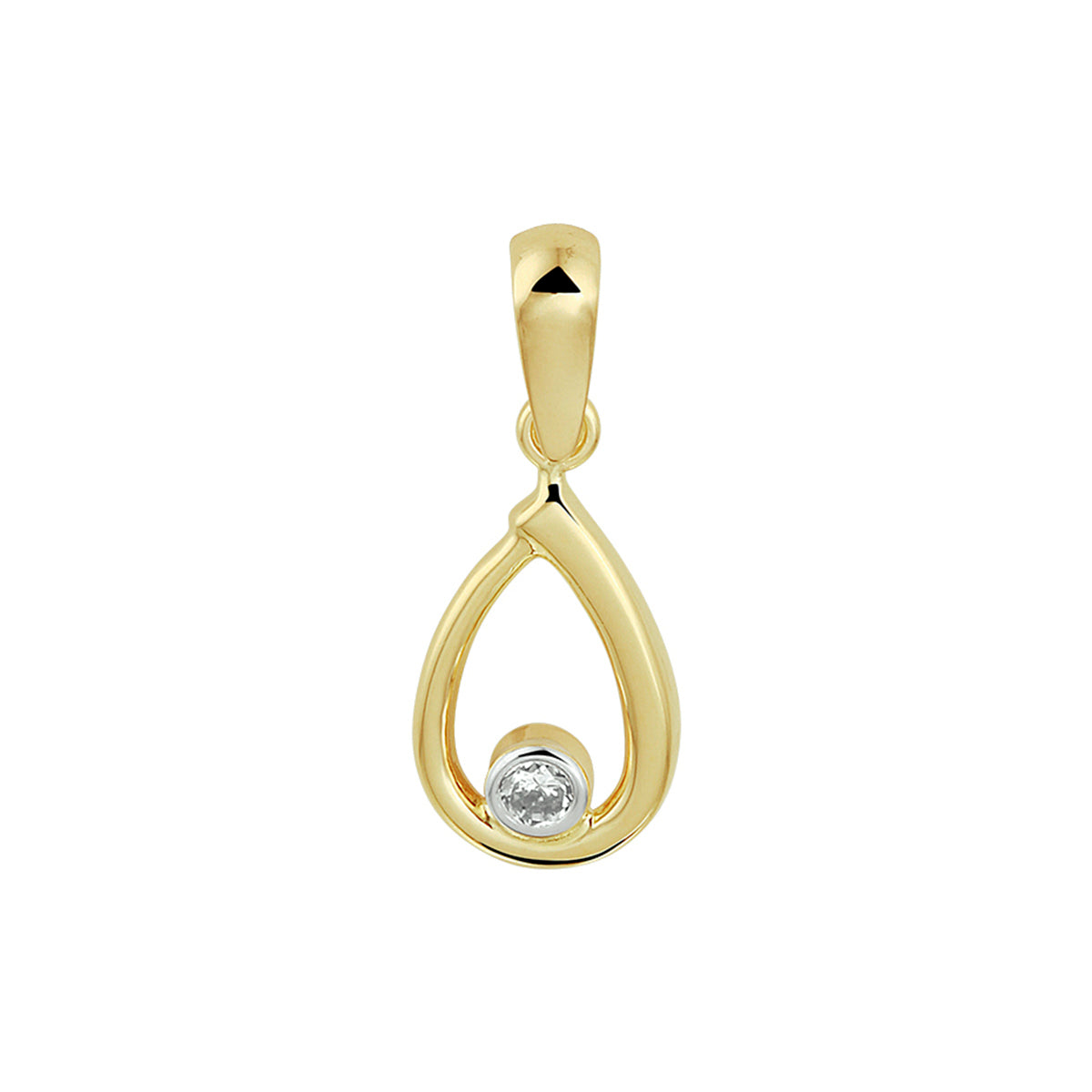 Anhänger Zirkonia 14K Gelbgold