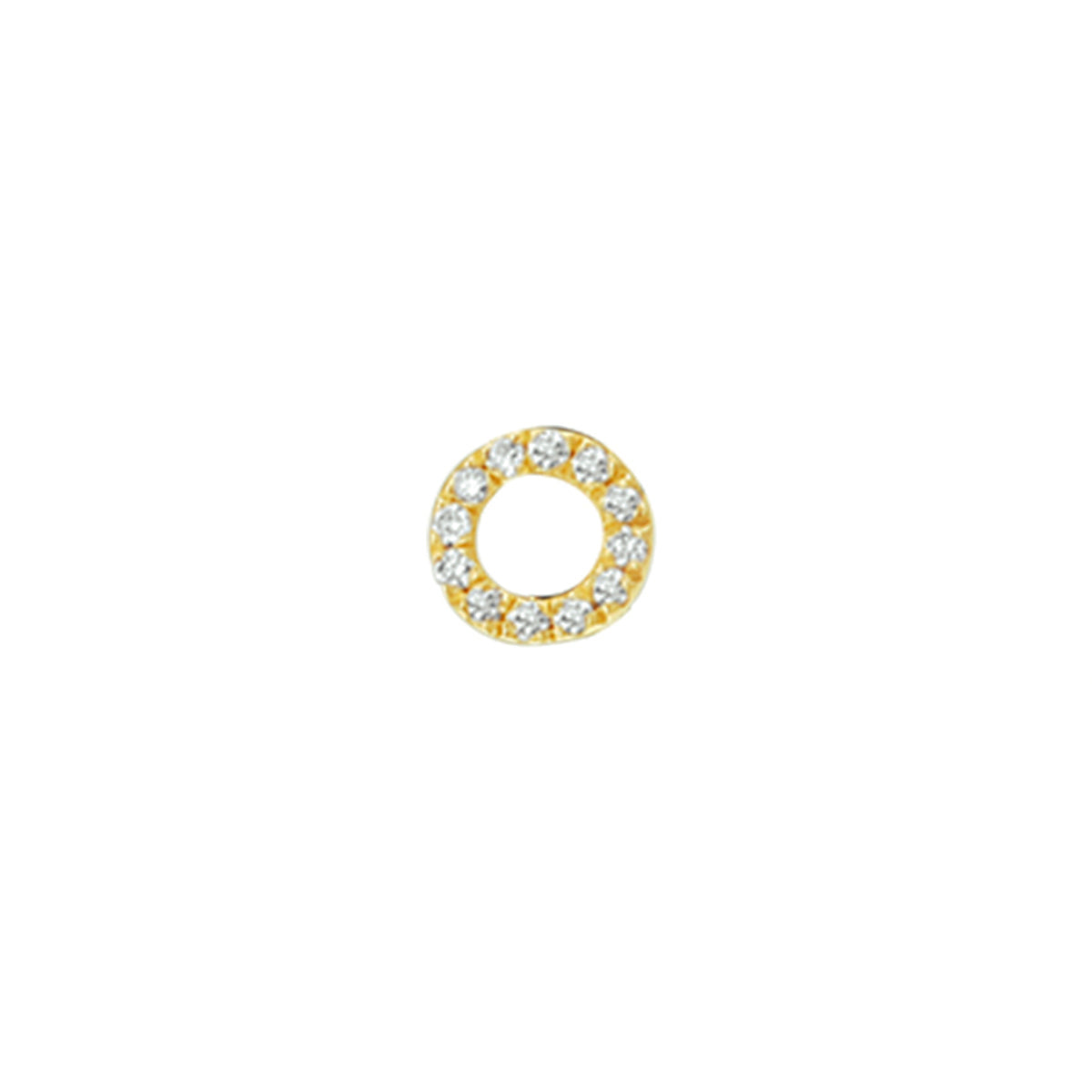 Ohrstecker Diamant 0,035 ct h p1 pro Stück 14K Gelbgold