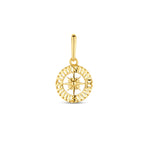 Anhänger Kompass 14K Gelbgold