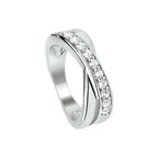 Ring Zirkonia Silber rhodiniert