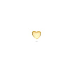 Flaches Rückenpiercing Herz 4 mm 14K Gelbgold