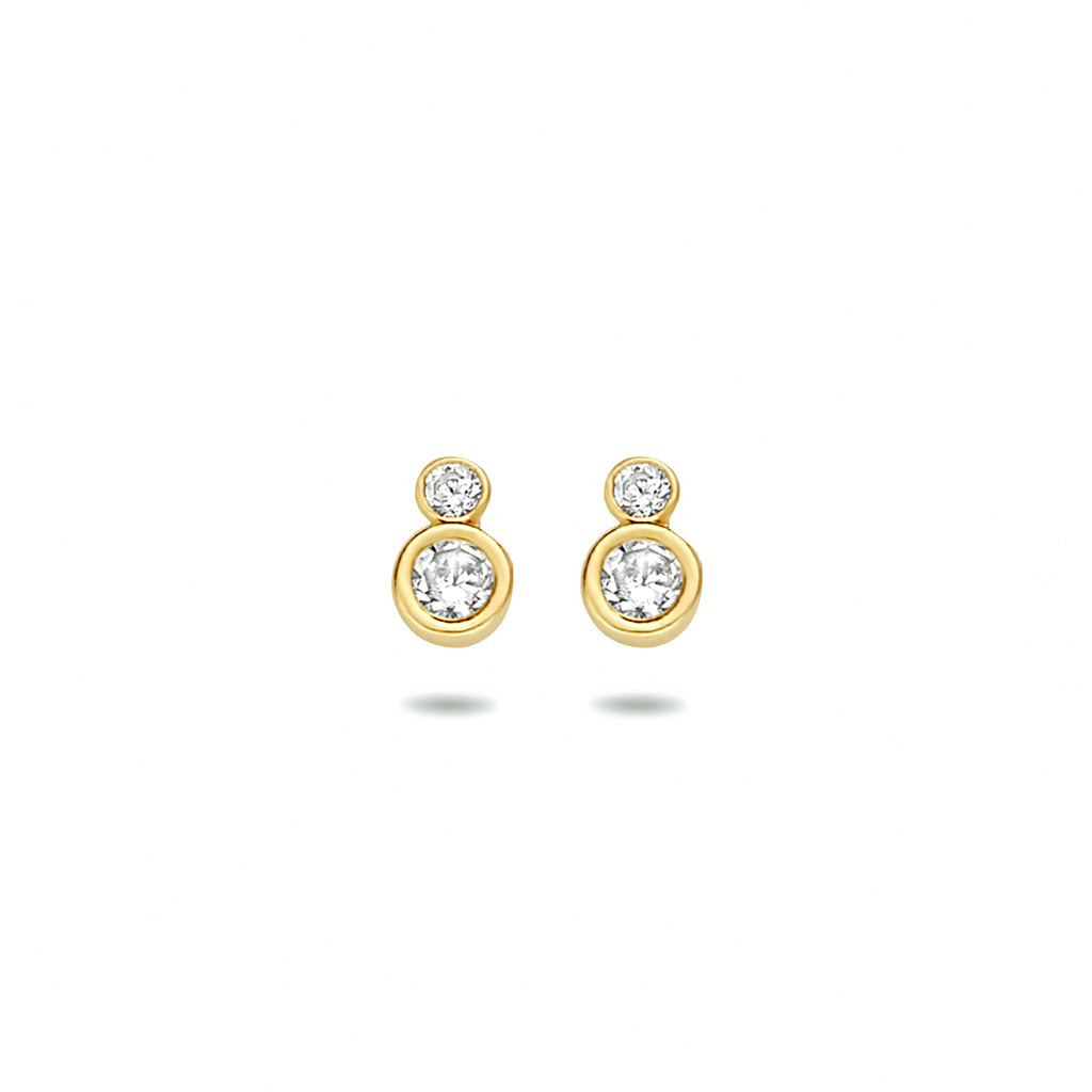 Ohrstecker Zirkonia 14K Gelbgold