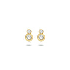 Ohrstecker Zirkonia 14K Gelbgold