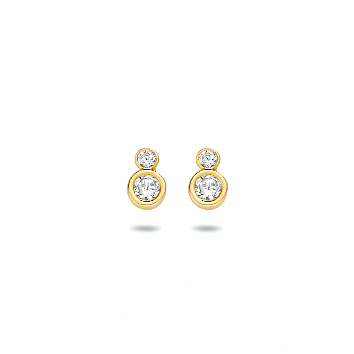 Ohrstecker Zirkonia 14K Gelbgold