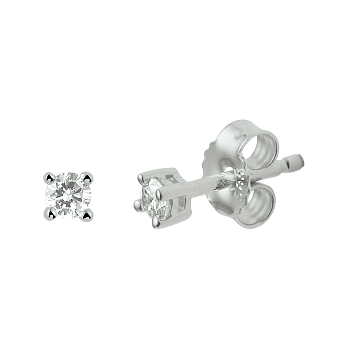 Ohrstecker Diamant 0,10 ct (2x0,05 ct) H SI 14K Weißgold