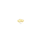 Flatback Piercing Herzchen 3,5 mm 14K Gelbgold