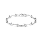 Armband Zirkonia 5,0 mm 18,5 cm Silber rhodiniert