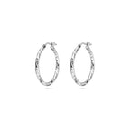 oorringen gediamanteerd 2,0 mm zilver gerhodineerd