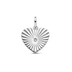 Anhänger Herz Diamant 0,015 ct j p1 Silber rhodiniert