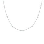 Halskette Kugeln 2,0 mm 40 + 4 cm Silber rhodiniert