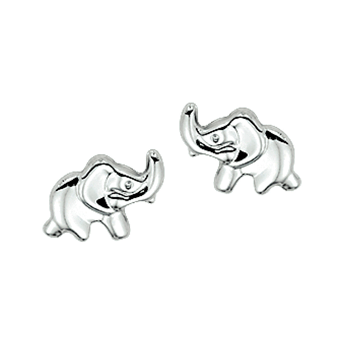 oorknoppen olifant zilver wit