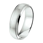 Ring 6 mm ohne Zirkonia Edelstahl