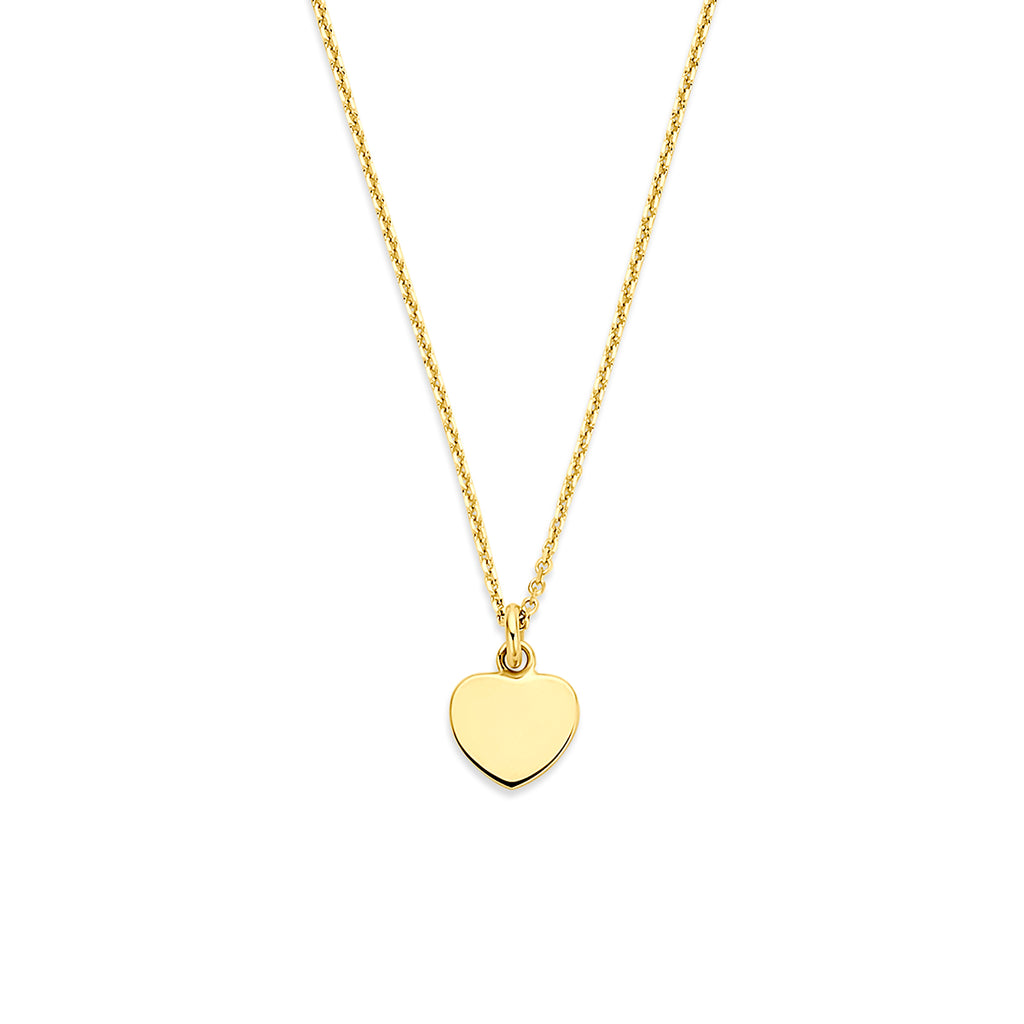collier hartje 40 - 42 - 44 cm 14K geelgoud