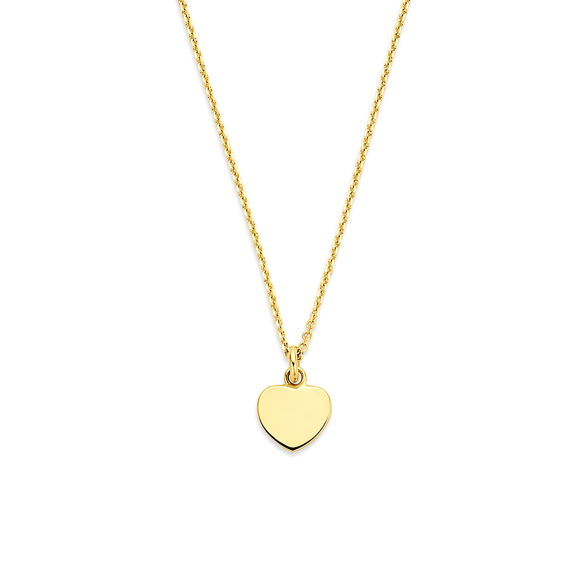collier hartje 40 - 42 - 44 cm 14K geelgoud