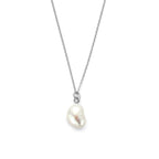 collier parel 41 - 43 - 45 cm zilver gerhodineerd