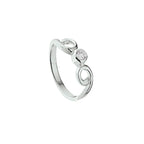 ring zirkonia zilver wit