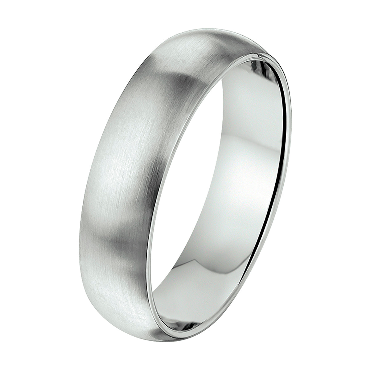 Ring 6 mm ohne Zirkonia Edelstahl