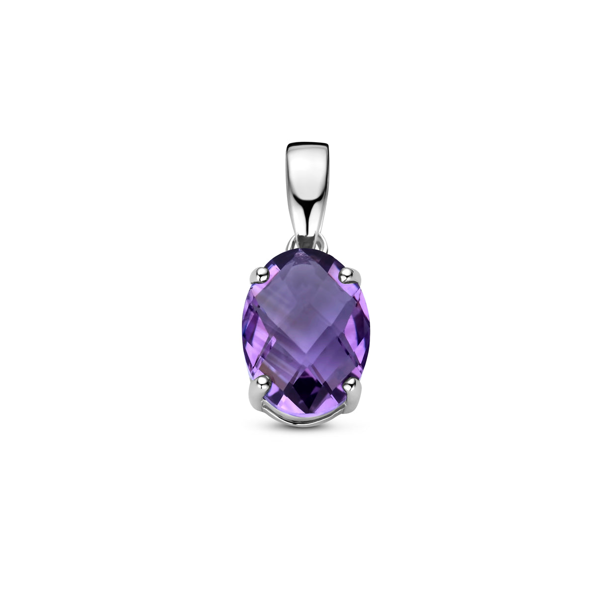 Anhänger Amethyst Silber rhodiniert