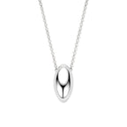 collier 41 + 4 cm zilver gerhodineerd