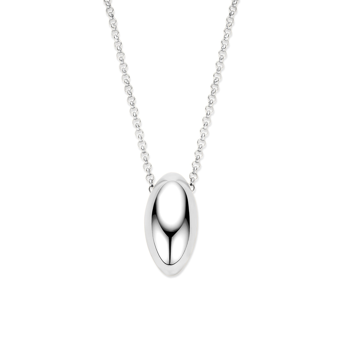 Halskette 41 + 4 cm Silber rhodiniert