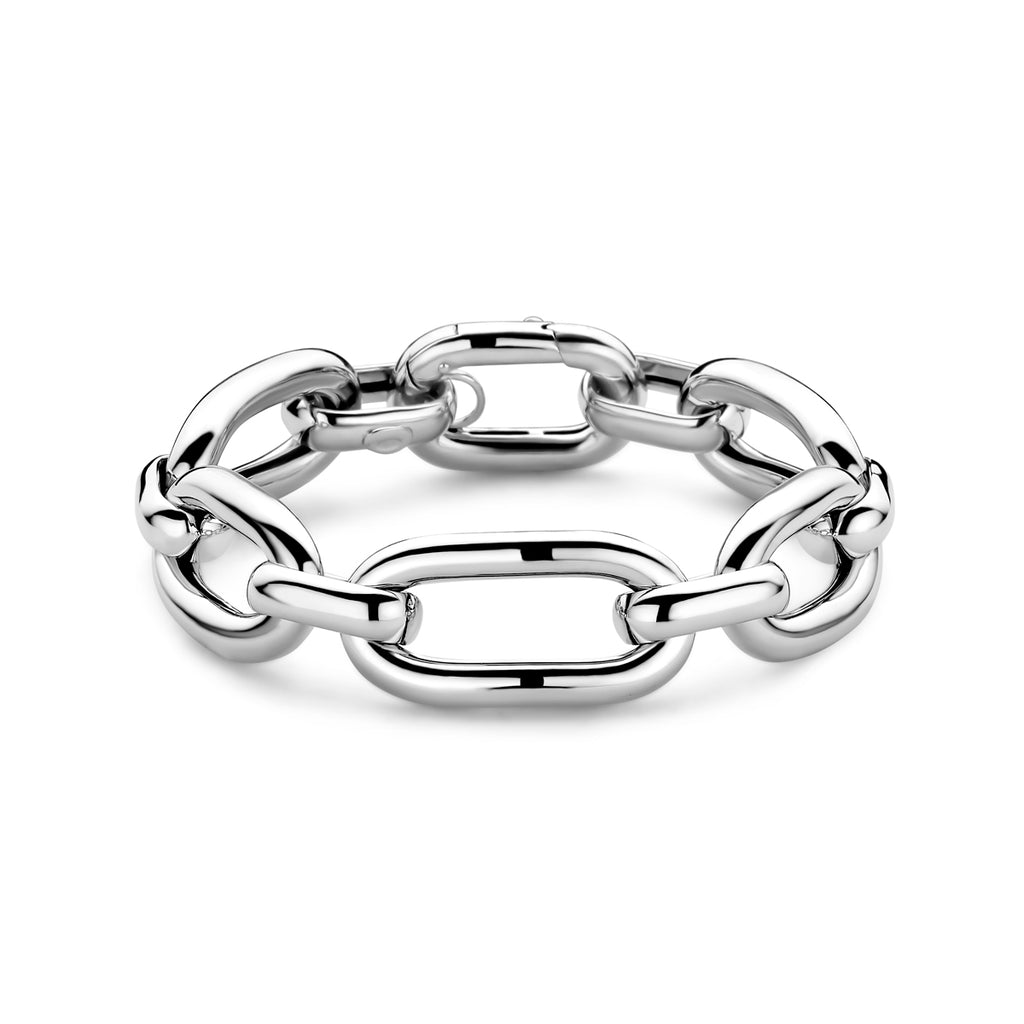 Armband Anker 15,5 mm 19 cm Silber rhodiniert