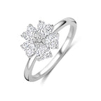 Ring Zirkonia Silber rhodiniert