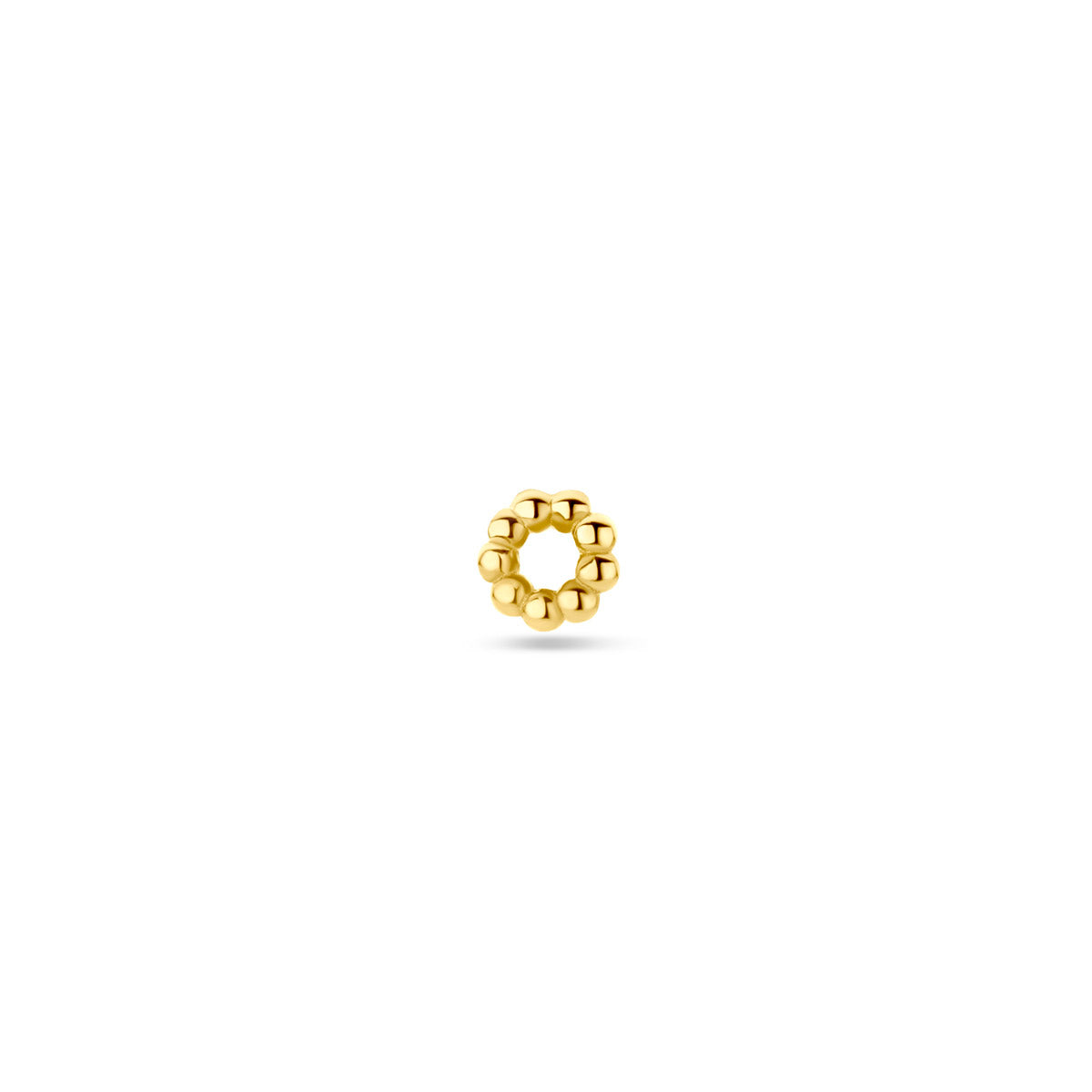 oorringhanger bolletjes per stuk 4,5 mm 14K geelgoud