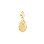 hanger poli/mat 14K geelgoud