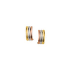 stekeroorringen tricolor 14K tricolor goud