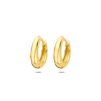 klapoorringen buis 4 mm 1 micron zilver verguld (geel)