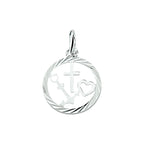 hanger geloof, hoop en liefde gediamanteerd zilver wit