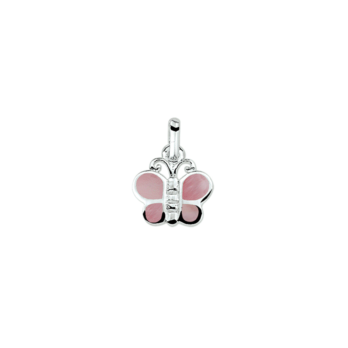 hanger vlinder zilver gerhodineerd