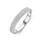 Ring Zirkonia Silber rhodiniert