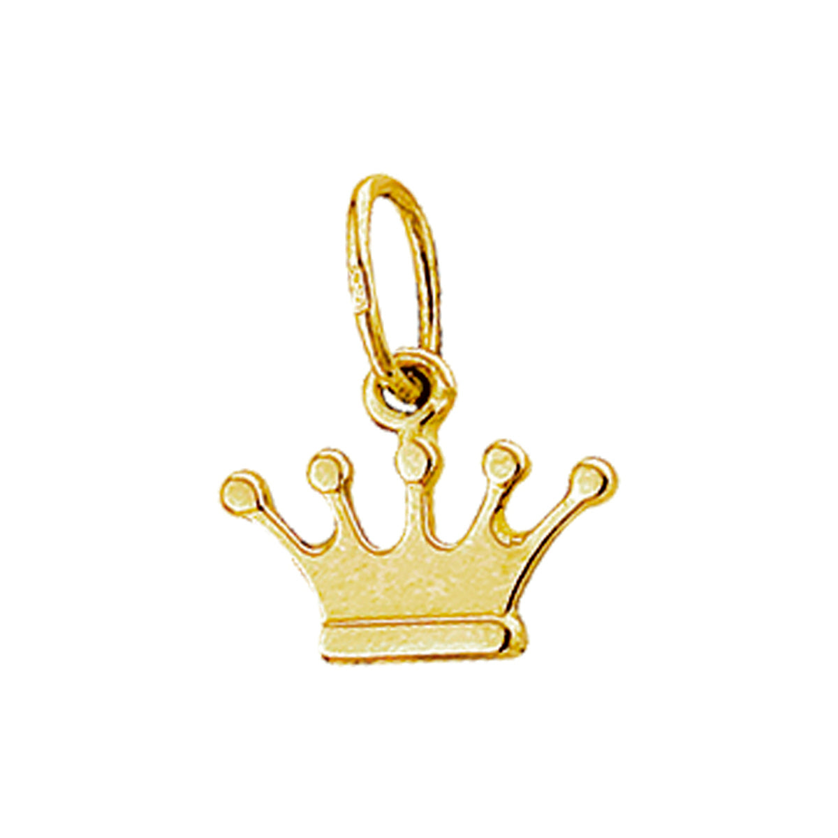 Anhänger Krone 11 mm 14K Gelbgold