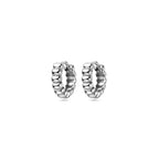Klappcreolen 12 mm Silber rhodiniert