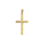 hanger kruis gediamanteerd 14K geelgoud