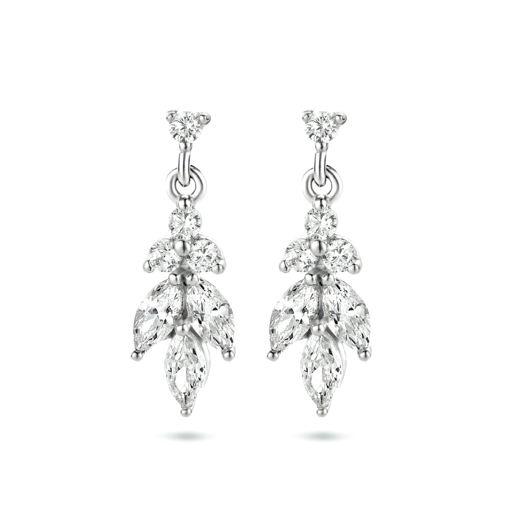 oorhangers zirkonia 18 mm zilver gerhodineerd