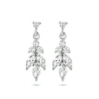 oorhangers zirkonia 18 mm zilver gerhodineerd