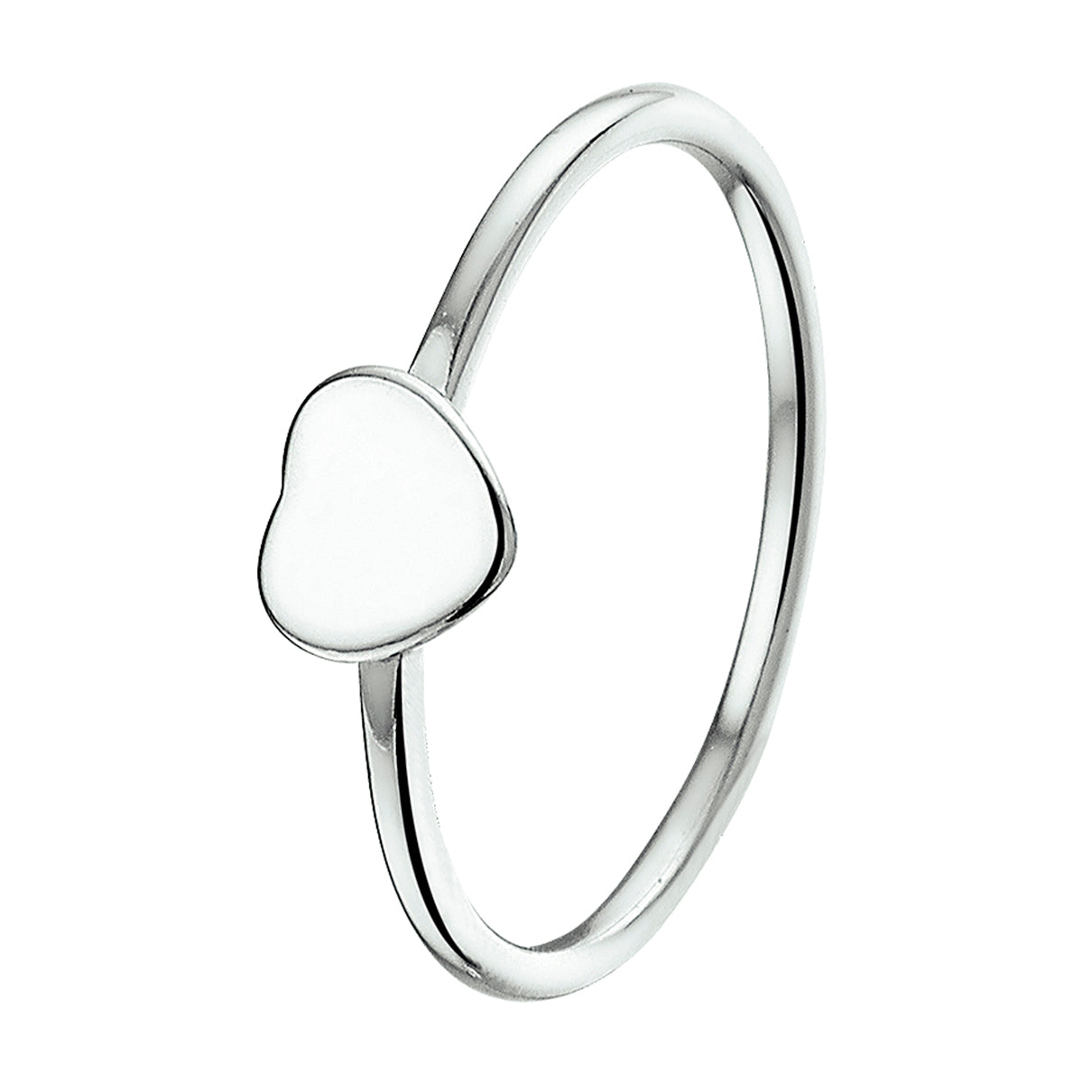 Ring Herz Silber rhodiniert