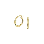 Ohrringe runde Röhre 2,5 mm Silgold (gelb mit Silberkern)