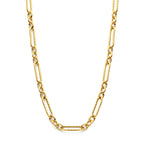 collier 7,5 mm 43 + 5 cm 3 micron zilver verguld (geel)