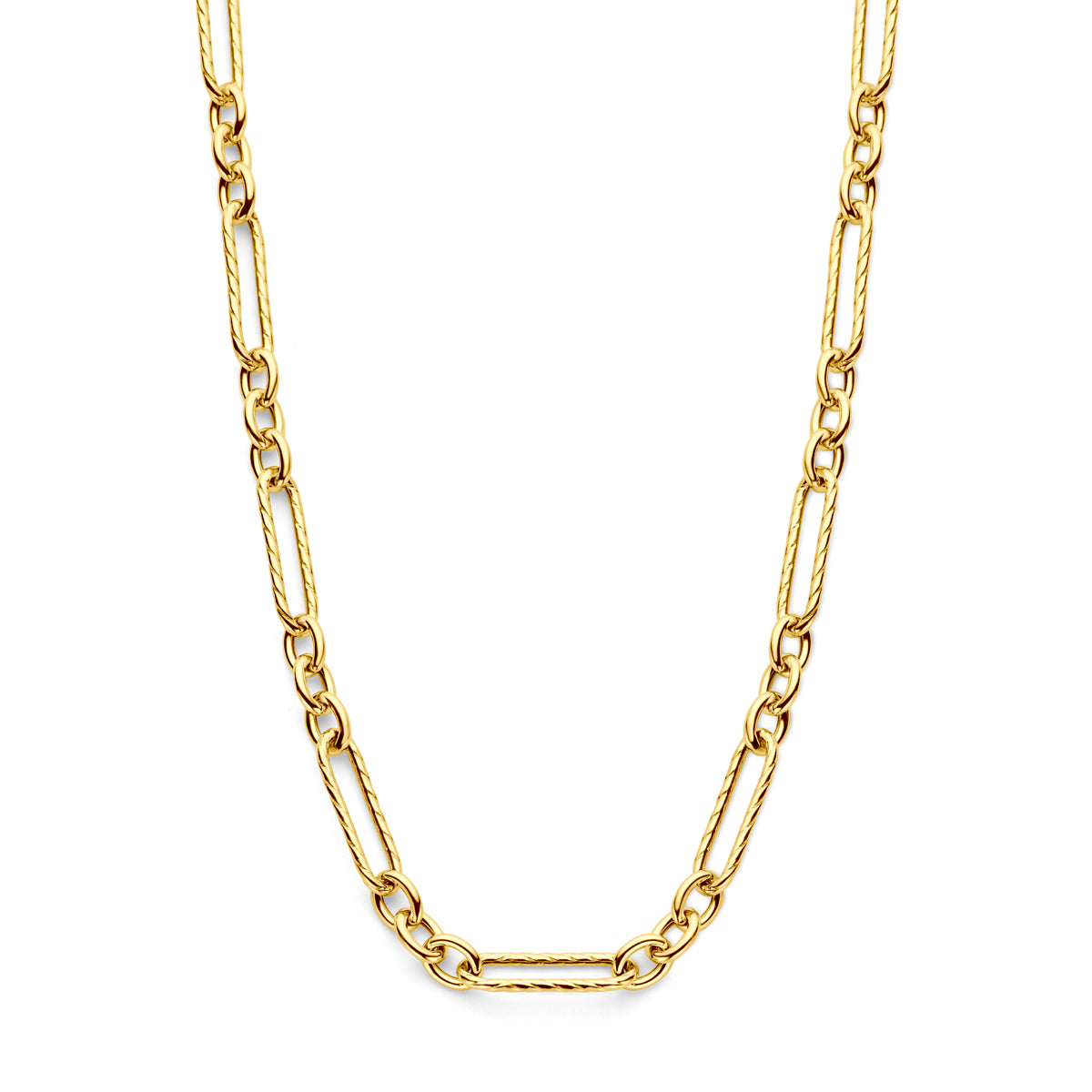 collier 7,5 mm 43 + 5 cm 3 micron zilver verguld (geel)